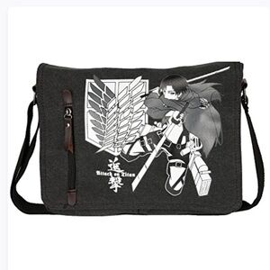 Innturt Anime Classic Messenger Bag Shoulder Bag Satchel -black